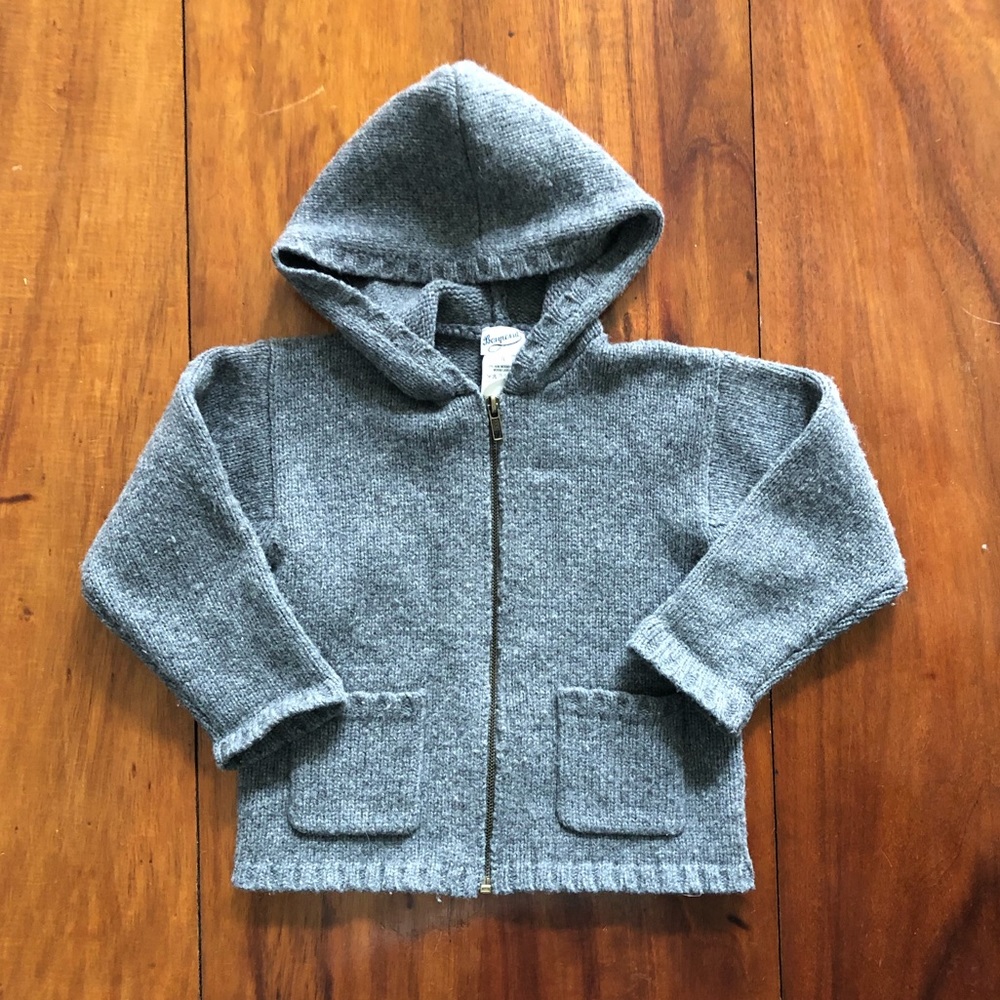 SOLD! Bonpoint sz 4 100% Merino Wool Zip Sweater
